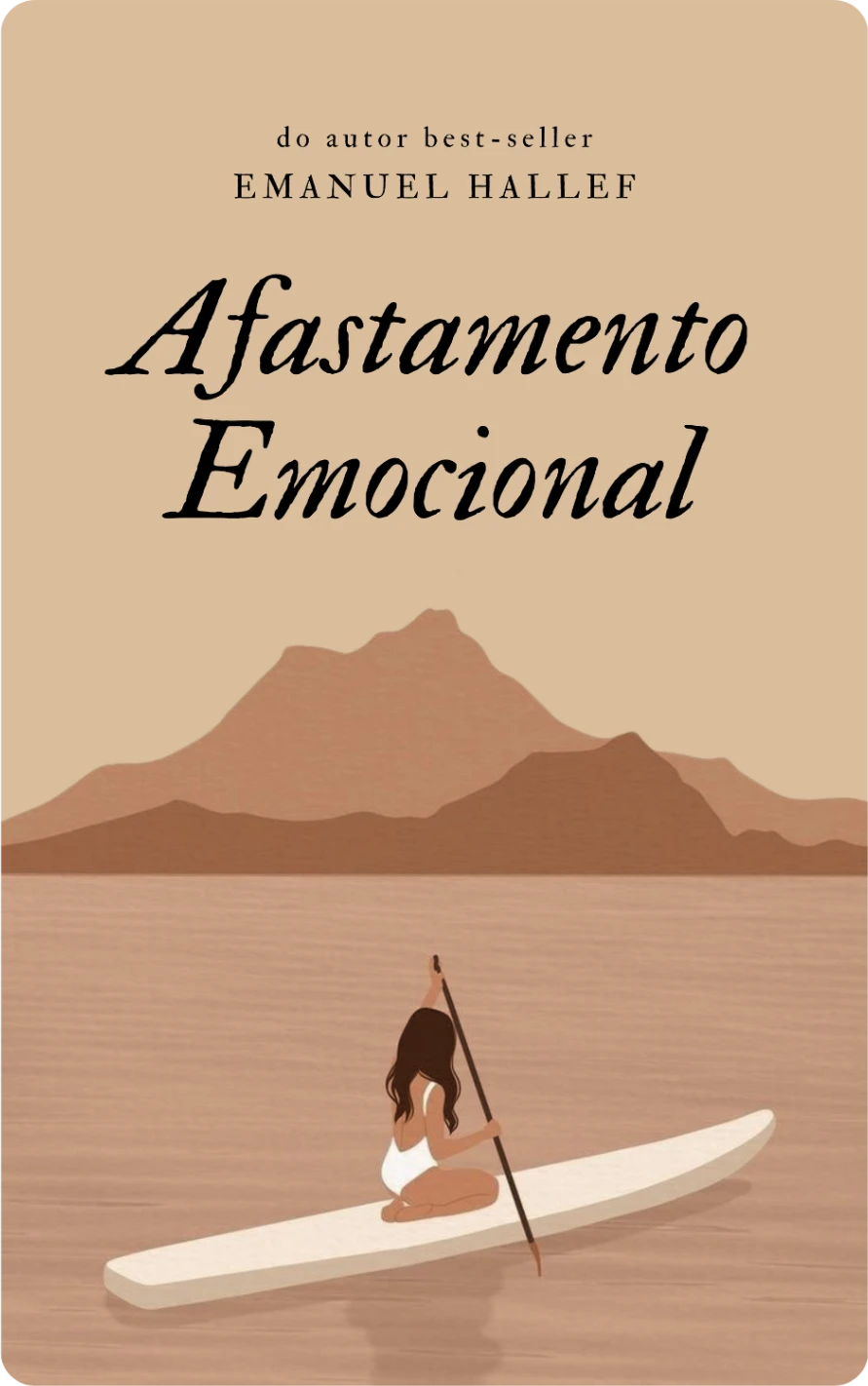 Capa do livro Afastamento Emocional, do autor best-seller Emanuel Hallef