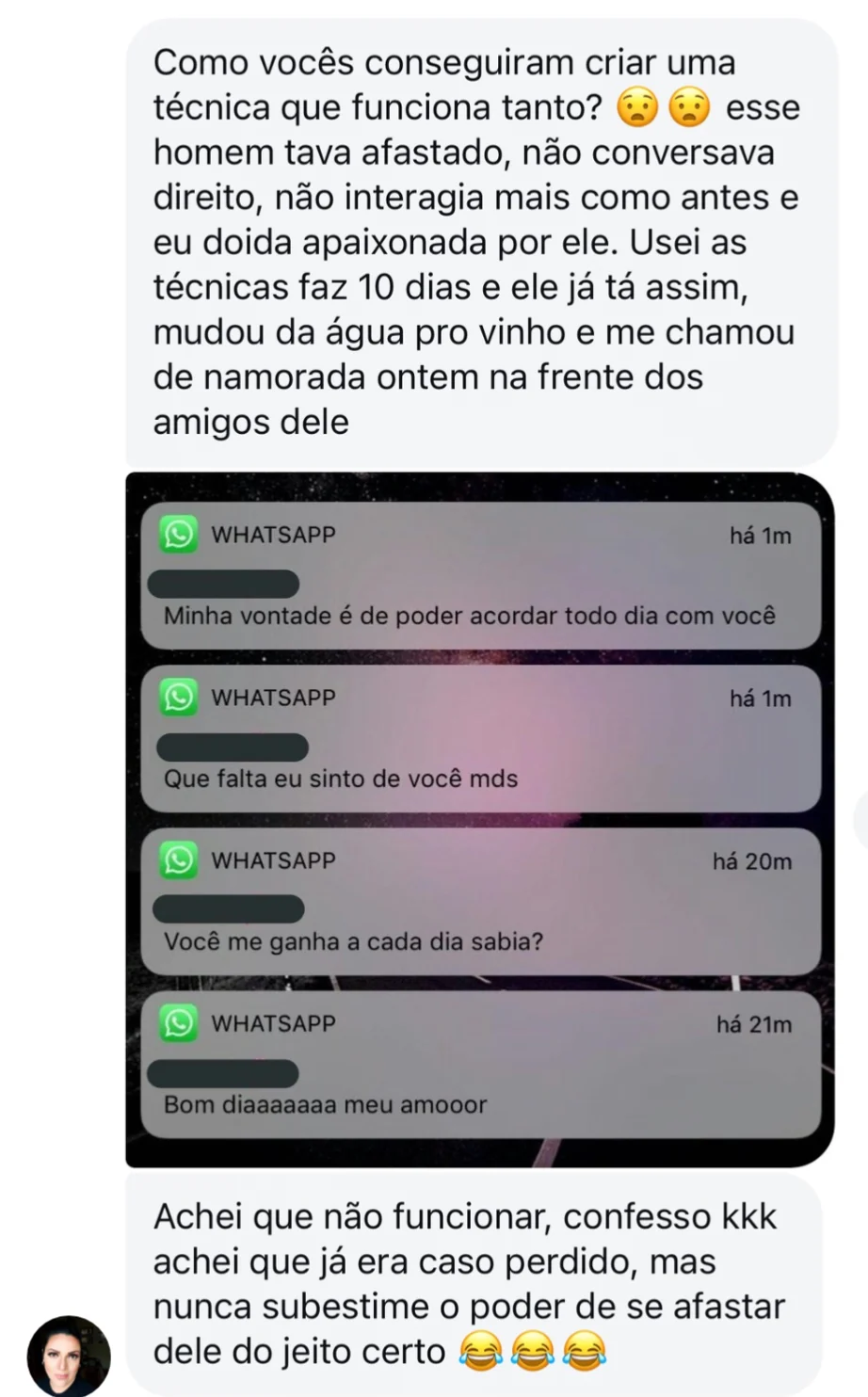 Depoimento de cliente 1